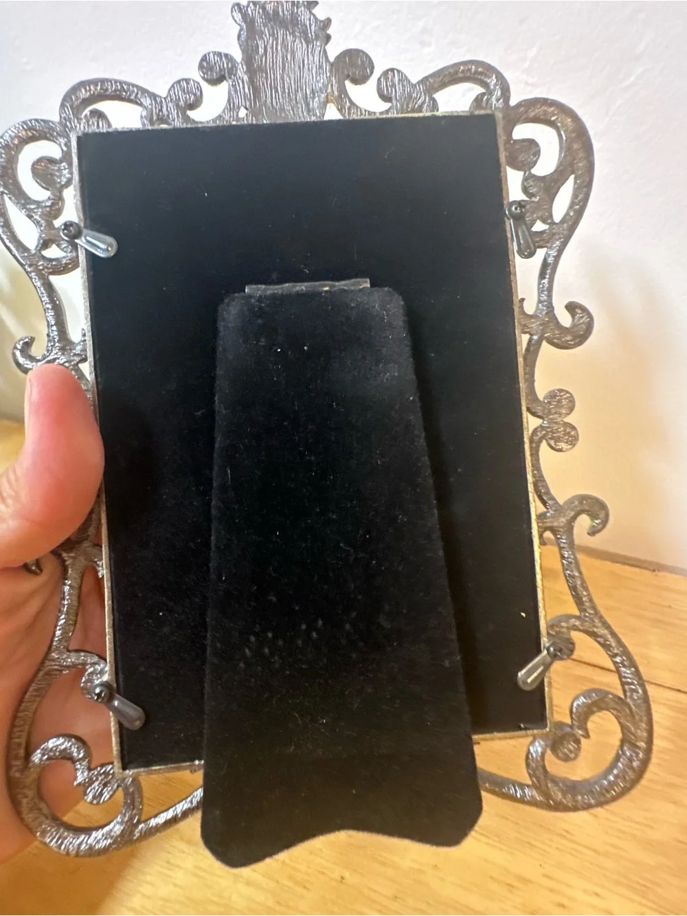Pier 1 Green and Gold Ornate Scroll Picture Frame